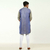 Blue Long Sleeve Fashionable Short Panjabi For Men, 3 image