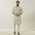 Beige Long Sleeve Fashionable Short Panjabi For Men