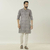 Gray Long Sleeve Fashionable Short Panjabi For Men