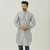 Light Ash Long Sleeve Fashionable Short Panjabi For Men