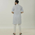 Light Sky Blue Long Sleeve Fashionable Short Panjabi For Men, 3 image