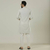 White Long Sleeve Fashionable Short Panjabi For Men, 3 image