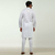 White Long Sleeve Fashionable Short Panjabi For Men, 4 image