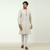 Light Beige Long Sleeve Fashionable Short Panjabi For Men, 2 image