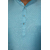 Turquoise Long Sleeve Fashionable Short Panjabi For Men, 2 image