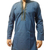 Slate Blue Long Sleeve Fashionable Short Panjabi For Men