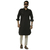 Black Long Sleeve Fashionable Short Panjabi For Men