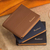 Top Men Wallet Luxury Wallet Short Slim for Male, Color: Brown, 5 image
