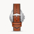 FOSSIL FS5625 Garrett Chronograph Luggage Leather Watch For Mens, 2 image