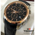 Tissot Brand Couturier Chronograph Black Dial Black Leather Band Mens Watch