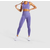 Antibacterial Sports Bra and Leggings/Pant Set- Purple, Size: L