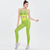 Antibacterial Sport Bra And Yoga Pant Set- Parrot Green, Size: L