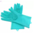 Silicone Cleaning Gloves with Wash Scrubber Reusable Brush Dish, 2 image