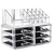 1pc Acrylic 3 Layer 6 Drawers Makeup Organizer Storage Box For Cosmetic Jewelry Display, 2 image