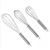 Stainless Steel Whisk, Kitchen Utensils for Blending, Stirring, Egg Beater, 12" 10" 8" Hand Whisk Set, 3 image