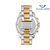 Michael Kors Bradshaw Chronograph Silver Golden Dial Two Tone Band Stainless Steel Ladies Watch-MK5974, 3 image