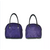 Dark Blue PU Leather Designer Hand Bags For Women, 2 image