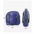 Dark Blue PU Leather Designer Hand Bags For Women, 3 image