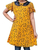 Yellow Color Printed Georgette Fabric Girls Tops(3-6 Years)