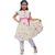 Multicolor Ball Print Girls Frock 5-8 Years