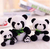 Funny Panda with Bamboo Leaves Plush Toys, 2 image