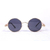 Blue Shaded Round Sunglass For Women
