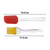 Silicone Spatula and Pastry Brush Set -2 Pcs -(Multicolor), 4 image