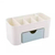 Table Cosmetic Make Up Storage Box Organizer-Cream Color, 5 image