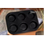 6 Slot Cupcake Mould Tray Bakeware Combo Cake Decoration Tools and Accessories-Black, 5 image