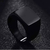 Solid Polished Stainless Steel Square Black Fancy Rings Valentine Gift-Black