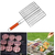 Steel Outdoor Camping Grill BBQ Mesh Net Tongs Clip Barbecue Cooking Tool-Silver, 5 image