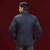 Quilted Men's Twill Jacket, Color: Navy Blue, Size: XXL, 3 image