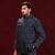 Quilted Men's Twill Jacket, Color: Navy Blue, Size: XXL, 4 image