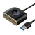 Baseus Square round 4 in 1 USB HUB Adapter(USB3.0 TO USB3.0*1+USB2.0*3) 1m Black, 3 image