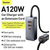 Baseus Share Together PPS multi-port Fast charging car charger with extension cord 120W 3U+1C Gray, 2 image