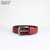 B81. GS7 Genuine Leather For Men High Quality Silver Buckle Formal and Casual Belt