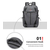 NAVIFORCE B6808 Fashion Casual Men's Backpacks Large Capacity Business Travel USB Charging Bag - Gray, 10 image