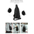 NAVIFORCE NFB6801 Black Waterproof School Bag Bagpack Mens with USB Charging Function Business Laptop Backpack - Black, 4 image