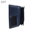 GS7 Unisex Navy Blue Leather Long Wallet, 4 image