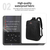 NAVIFORCE B6809 Fashion Casual Men's Backpacks Large Capacity Business Travel USB Charging Bag - Black, 4 image
