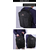 NAVIFORCE B6809 Fashion Casual Men's Backpacks Large Capacity Business Travel USB Charging Bag - Black, 9 image