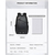 NAVIFORCE B6807 Quality Nylon Waterproof Travel Backpacks Fashion Multifunction Large Capacity and USB - Black, 4 image