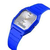 SKMEI 1604 Blue PU Dual Time Sport Watch For Unisex - White & Blue, 4 image
