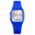 SKMEI 1604 Blue PU Dual Time Sport Watch For Unisex - White & Blue