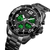 SKMEI 1649 Black Stainless Steel Dual Time Sport Watch For Men - Black, 3 image