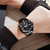SKMEI 1649 Black Stainless Steel Dual Time Sport Watch For Men - Black, 6 image