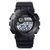 SKMEI 1583 Black PU Digital Watch For Men - White & Black