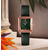 SKMEI 1702 Green PU Leather Analog Luxury Watch For Women - RoseGold & Green, 4 image