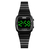 SKMEI 1543 Black Stainless Steel LED Digital Watch For Women - Black