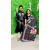 Half Silk Saree Screen Print Work Without Blouse PS 12hath Saree & With Panjabi Couple Dress, Size: 38
